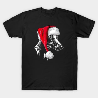 Funny Santa Whippet sighthound Christmas dog T-Shirt